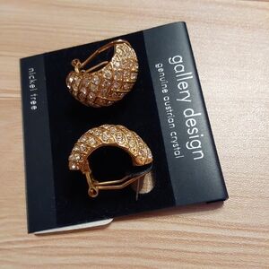 Gold Crystal Earrings